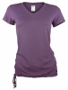 Bam Bamboo V-Neck Drawstring Top (Plum)