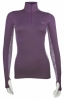 Bam Bamboo Zip Neck Baselayer (Plum/Rose)