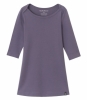 EKO 'Bryony' Boat Neck Tunic Top (Mulberry & Taupe)