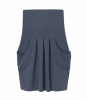 EKO Bamboo 'Ali' Slouch Skirt (Petrol & Charcoal)