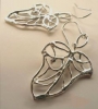 La Jewellery 'Petit Ivy' Recycled Silver Drop Earrings