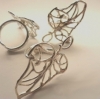 La Jewellery 'Petit Ivy' Recycled Silver Adjustable Ring