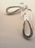 La Jewellery 'Wave' Recycled Silver Drop Earrings