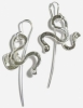 La Jewellery 'Serpentine' Recycled Silver Earrings