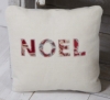 Angel Linens Vintage 'Noel' Mini-Cushion