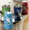 Nkuku 'Eva' Hand Painted Cups (Red & Green)