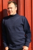 Blue Horizon Plain Fisherman Sweater with Turtle Neck (Navy)
