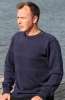 Blue Horizon Plain Fisherman Sweater with Buttons (Navy)