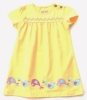Kite Kids 'Birdie' Border Dress (Lemon)