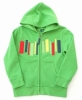 Kite Kids Barcode Zip Through Hoody (Pea Green)