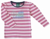 Little Green Radicals 'Give Peas a Chance' T-Shirt (Long Sleeve - Pink/White)