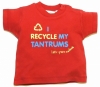 Little Green Radicals 'I Recycle My Tantrums' T-Shirt (Short Sleeve - Fox Red)