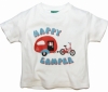 Little Green Radicals 'Happy Camper' T-Shirt (Short Sleeve - Kitten White)