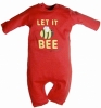 Little Green Radicals 'Let It Bee' Playsuit (Red)
