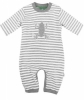 Little Green Radicals 'Jumping Frog' Playsuit (Grey/White)
