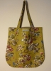 Brighton Beautiful Linen Tote Bag - 'Gold Floral' 
