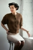 Snood Reclaimed Mohair Sweater (Brown)