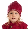 NUI Organics Merino Ribbed Beanie (Ruby)