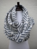 Snood Scarf-Style Snood (Grey/Cream)