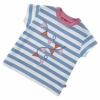 Piccalilly Little Sailor 'Festival Bunting' T-Shirt (Malibu Blue)