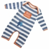 Piccalilly Little Sailor 'Nice Catch' Long Sleeve Playsuit & Hat (Coronet Blue)