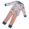 Piccalilly 'Little Sailor' Long Sleeve Pyjamas (Multi/Stripe)