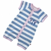 Piccalilly Little Sailor 'Ice Cream' Short Sleeve Playsuit & Hat (Malibu Blue)
