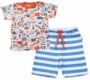 Piccalilly Little Sailor Short Sleeve Pyjamas (Multi/Stripe)