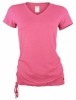 Bam Bamboo V-Neck Drawstring Top (Coral Pink)