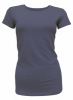 Bam Bamboo Crew Neck Gym T-Shirt (Ladies - Indigo)