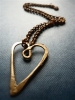La Jewellery Recycled Brass 'Love' Necklace