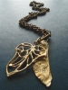 La Jewellery Recycled Brass 'Sycamore and Ivy' Necklace