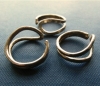 La Jewellery Recycled Brass 'Wave' Ring