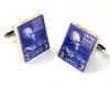 Drops of Sun '1938 Jefferson' Postage Stamp Cufflinks