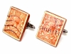 Drops of Sun 'King George' Postage Stamp Cufflinks