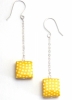 Drops of Sun 'Bitsy' Recycled Paper Dangle Earrings