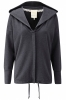 FROM Clothing Deep V Hood Jacket (Grey Marl)