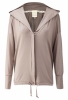 FROM Clothing Deep V Hood Jacket (Dark Natural)