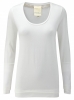 FROM Clothing Scoop Neck Layered Top (Natural White)