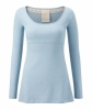 FROM Clothing Organic Cotton Long Sleeve Pointelle Top (Sky Blue)