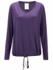 FROM Clothing Merino Wool V-Neck Top (Gothic Grape)