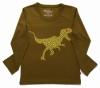 Red Urchin Dinosaur Long Sleeve T-Shirt (Olive)
