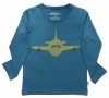 Red Urchin Plane Long Sleeve T-Shirt (Blue)