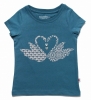 Red Urchin Swans T-Shirt (Blue)
