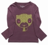 Red Urchin Cat Long Sleeve T-Shirt (Purple)