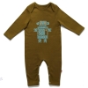 Red Urchin Robot Babygrow & Hat (Olive)