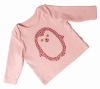 Red Urchin Penguin Long Sleeve Baby T-Shirt (Powder Pink)