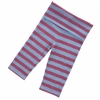 Piccalilly Organic Cotton Yoga Leggings (Magenta/Cornflower Stripe)