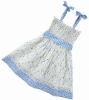 Piccalilly Organic Cotton 'Fruity & Floral' Smocked Sun Dress
