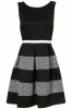 Annie Greenabelle 'Carey' Dress - Monochrome Sprig Floral